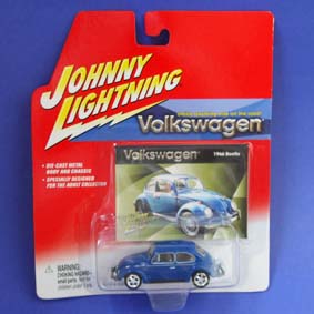 Volkswagen Fusca Azul (1966) VW Beetle Johnny Lightning Diecast