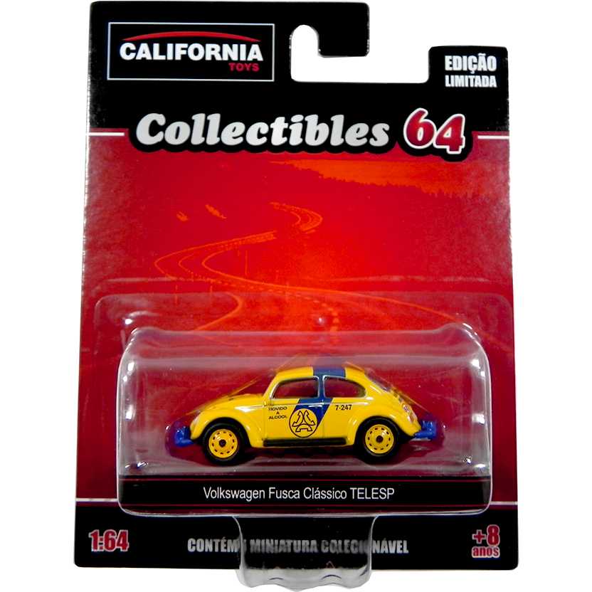 Volkswagen Fusca clássico da TELESP California Toys Collectibles series 2 escala 1/64