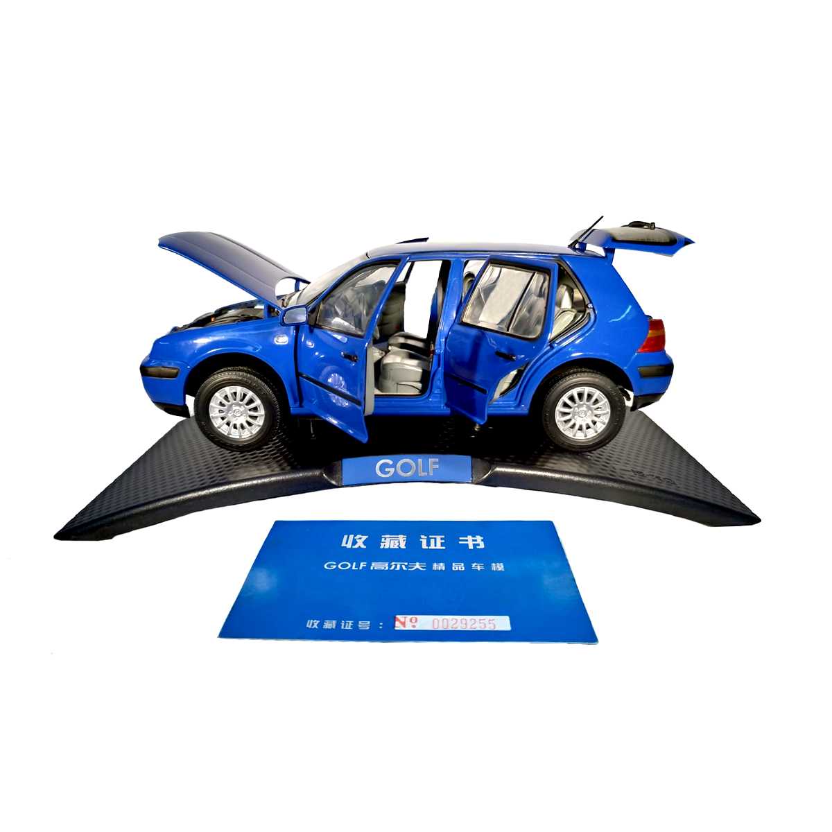 Volkswagen Vw Golf 4 Geração Paudi Models Escala 1:18 cor azul